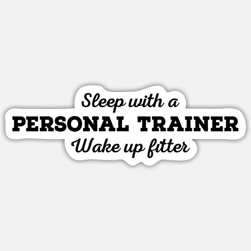 Personal Trainer - Sticker size S (10 x 10 cm) - white matte