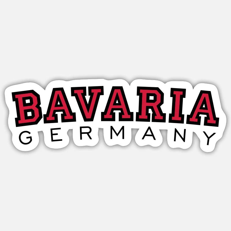 Bavaria Germany - Sticker size S (10 x 10 cm) - white matte