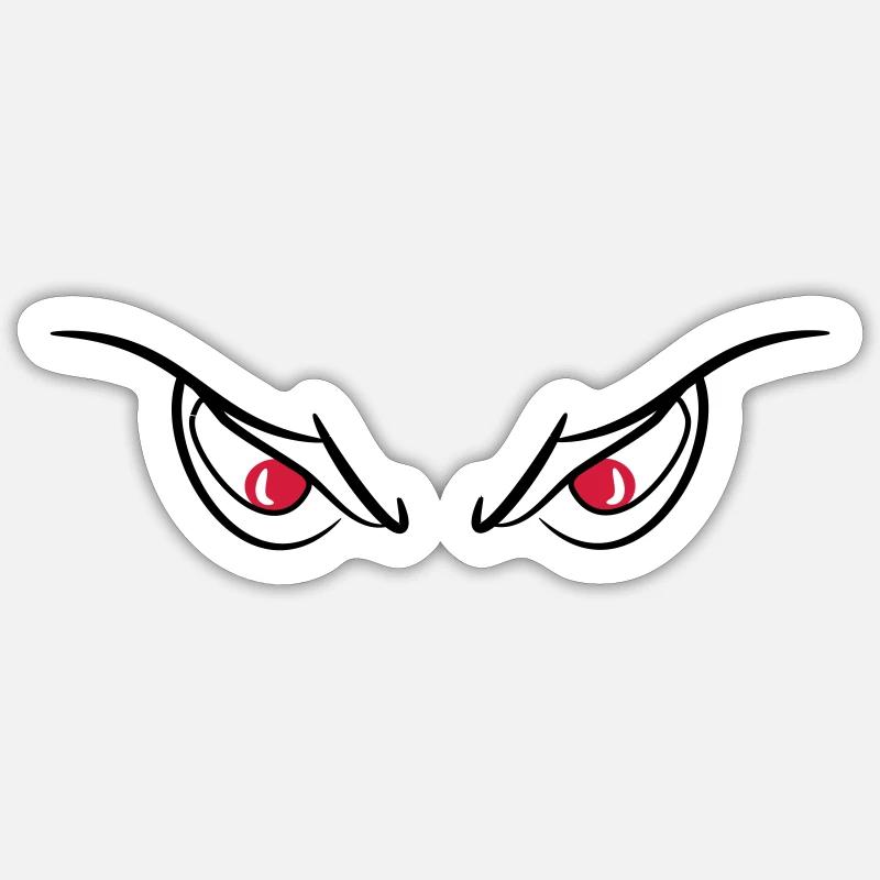 Eyes of devils evil wicked 2c Sticker size S (10 x 10 cm)