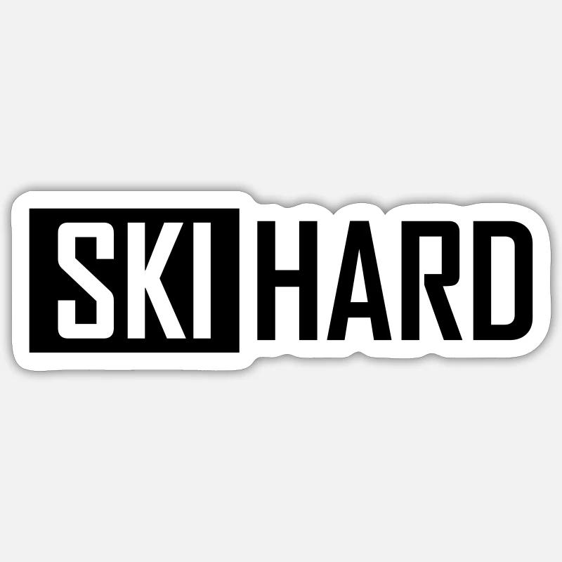ski hard Sticker size S (10 x 10 cm)