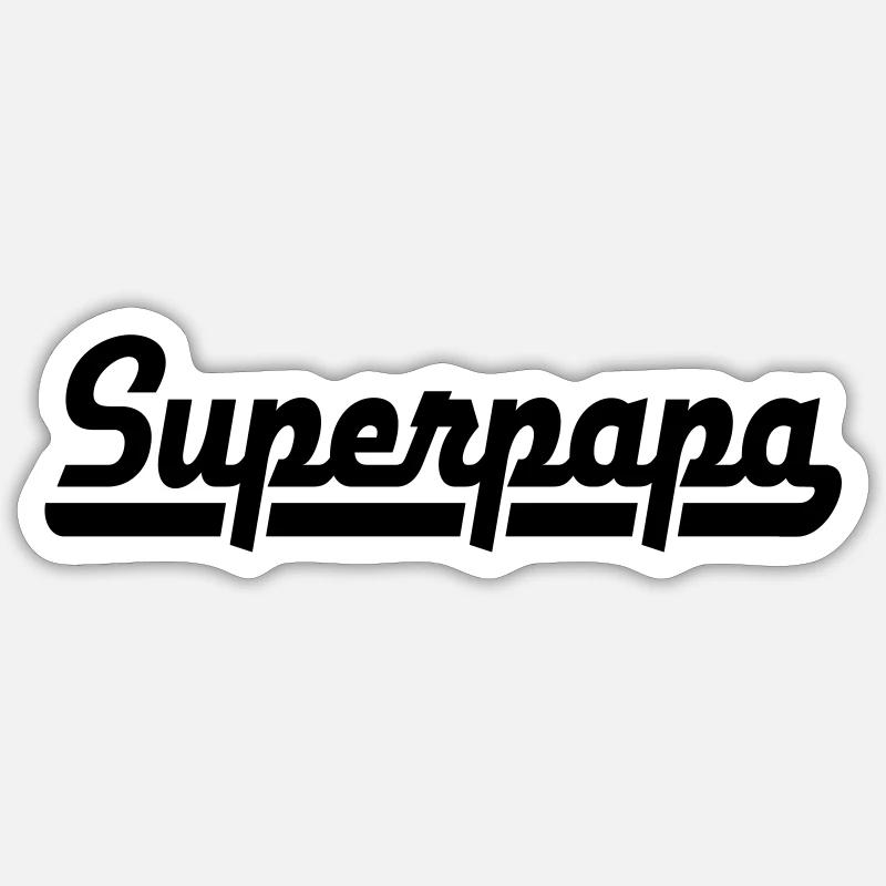 Papa - Sticker Größe S (10 x 10 cm) - Mattweiß