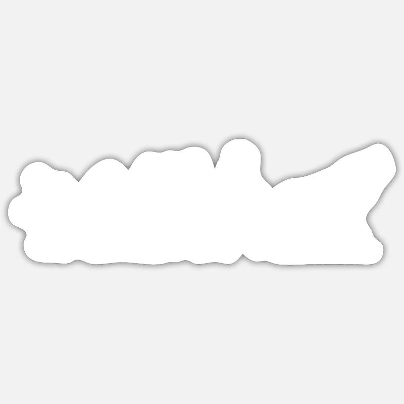 Loup hurlant évolution - Sticker taille S (10 x 10 cm) - blanc mat