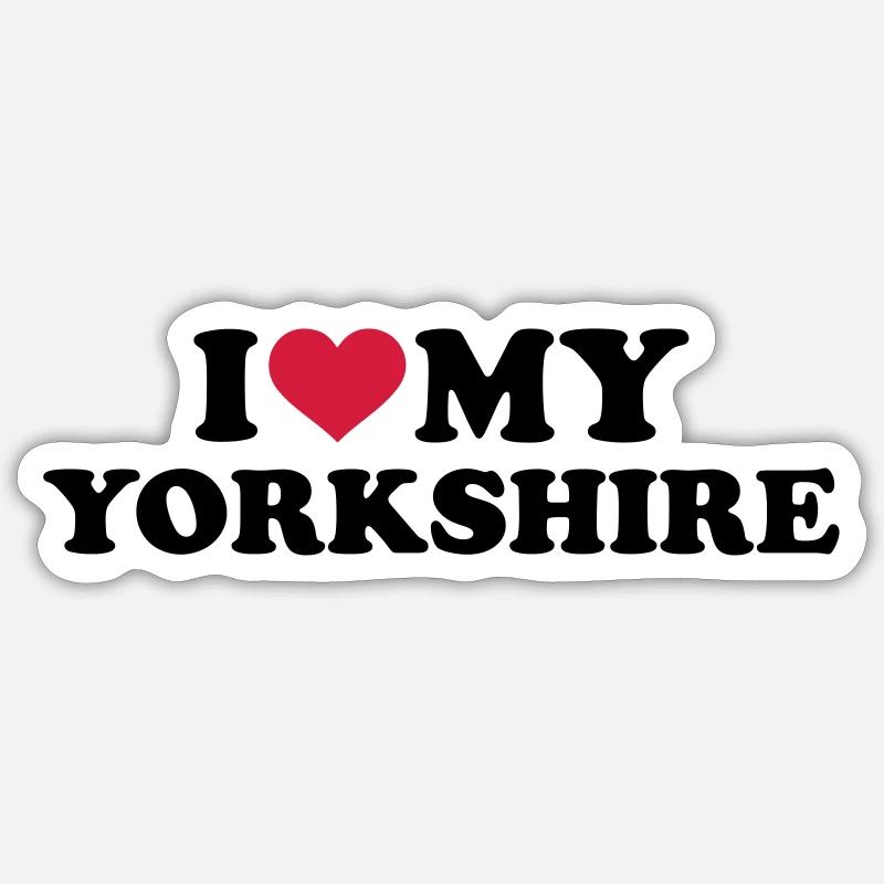Yorkshire Sticker Größe S (10 x 10 cm)