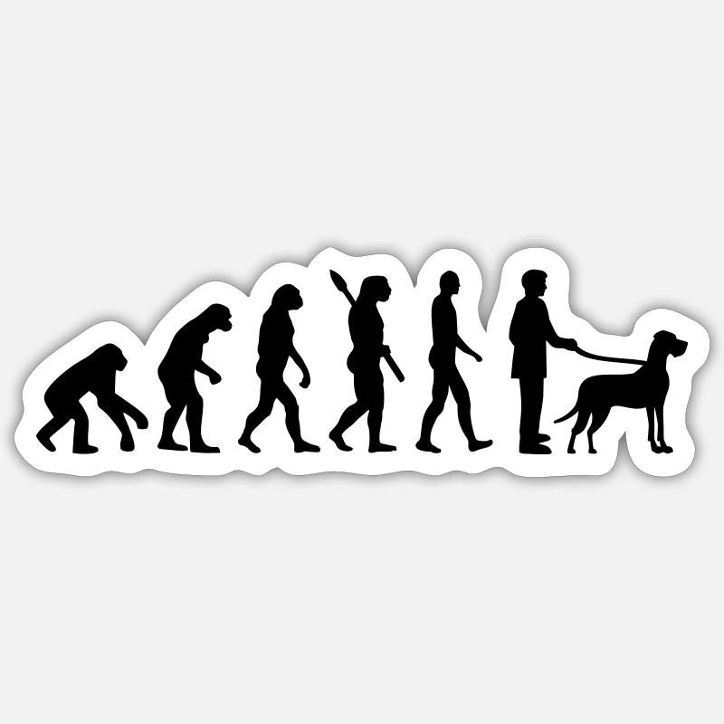 Great Dane - Sticker size S (10 x 10 cm) - white matte