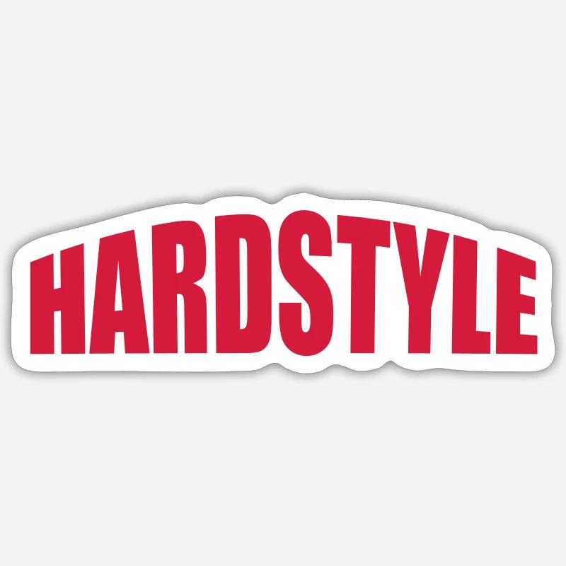 Hardstyle - Sticker size S (10 x 10 cm) - white matte