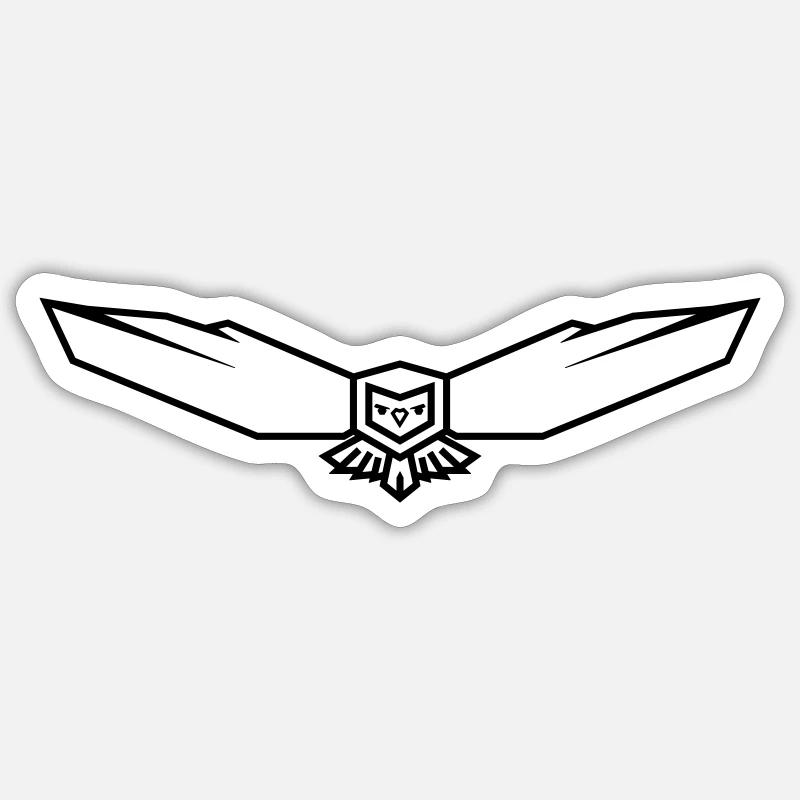 Chouette Sticker taille S (10 x 10 cm)