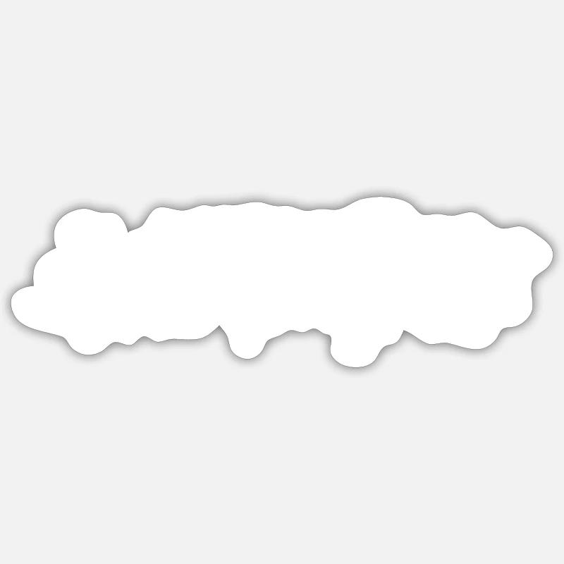 katastrophe - Sticker Größe S (10 x 10 cm) - Mattweiß