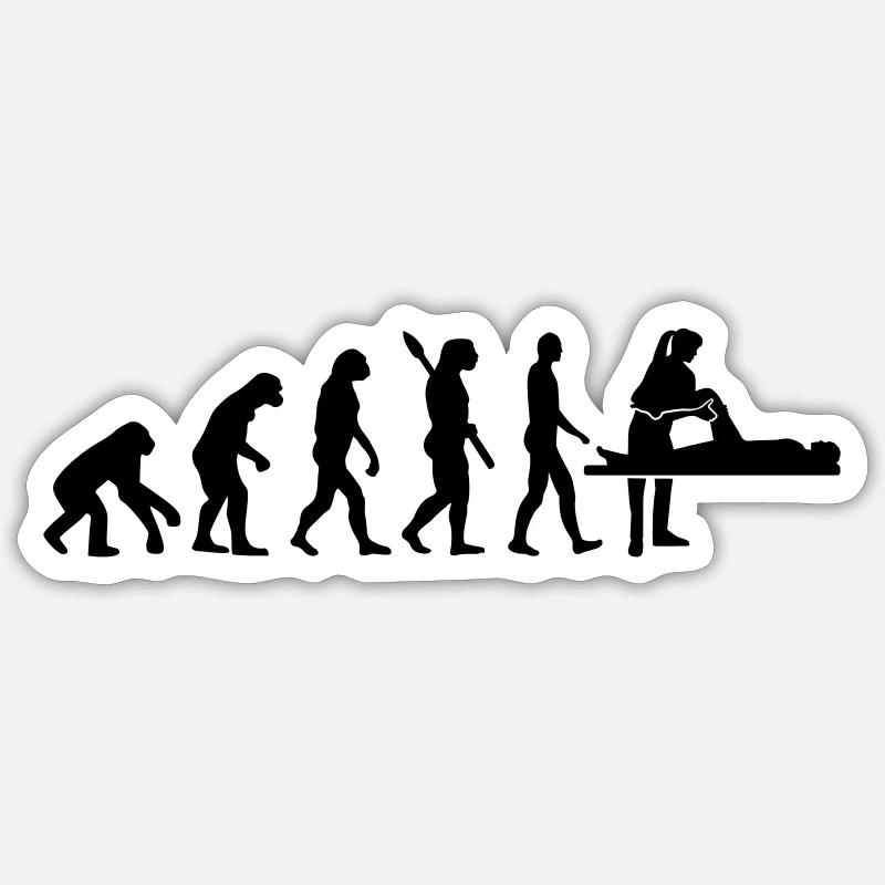 Physiotherapeut - Sticker Größe S (10 x 10 cm) - Mattweiß