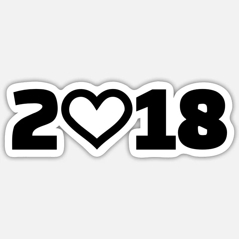 2018 Sticker Größe S (10 x 10 cm)