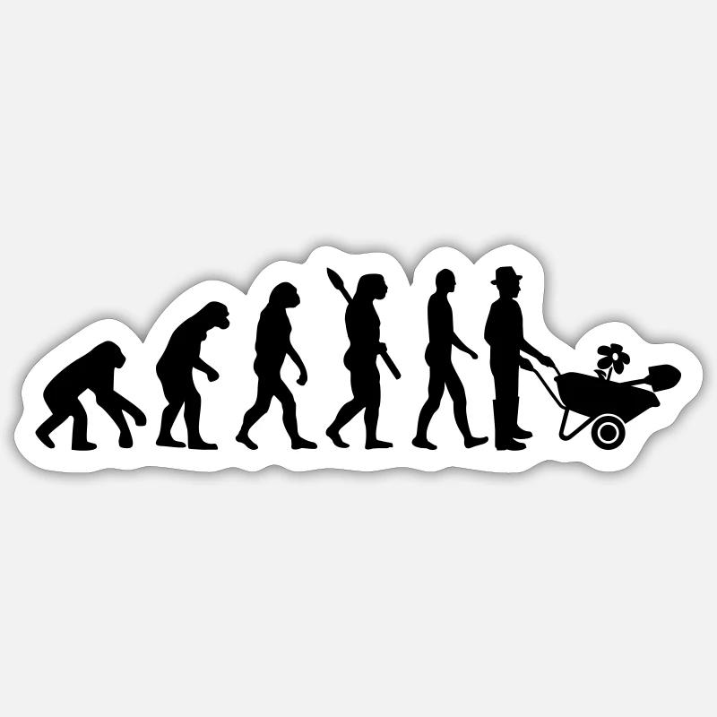 Gärtner - Sticker Größe S (10 x 10 cm) - Mattweiß