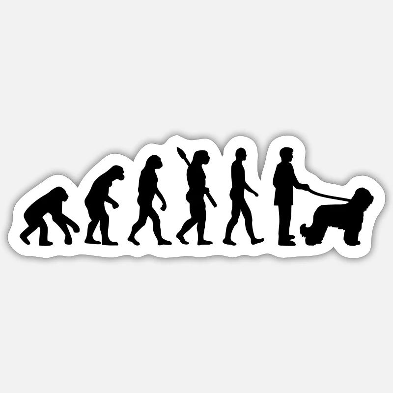 Briard - Sticker Größe S (10 x 10 cm) - Mattweiß