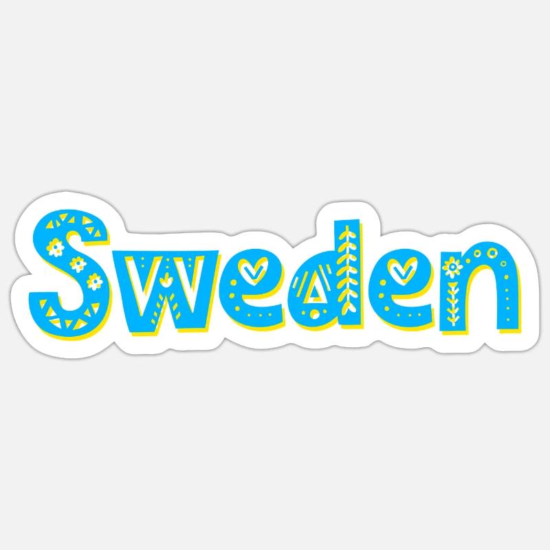 Suède Sticker taille S (10 x 10 cm)