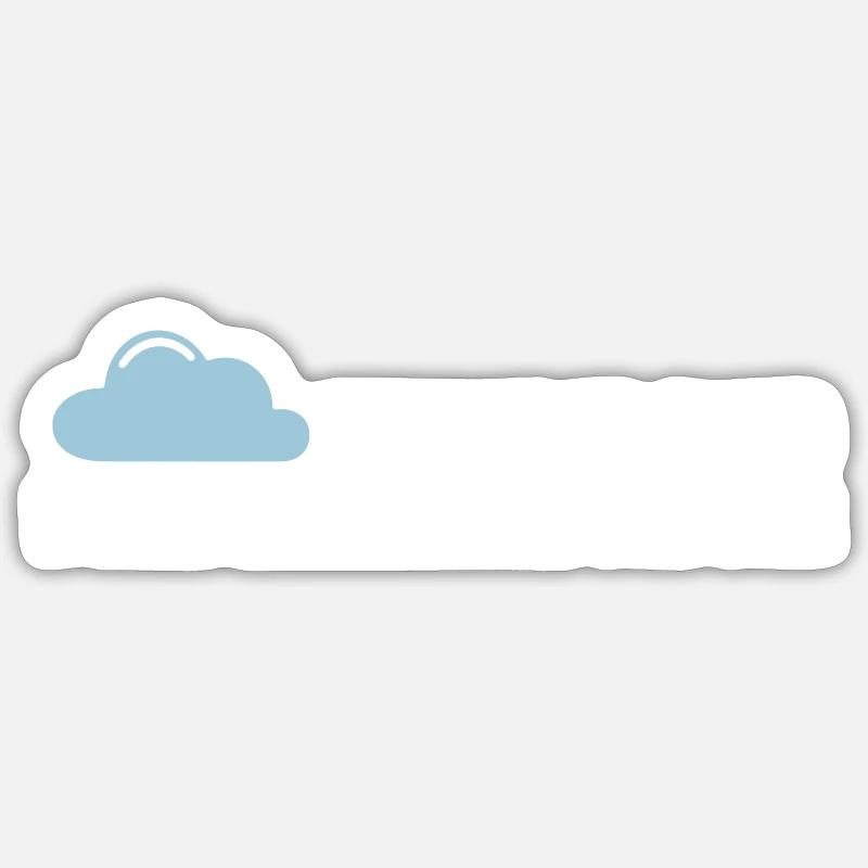 There is no cloud 2C Programmer Shirt Sticker size S (10 x 10 cm)