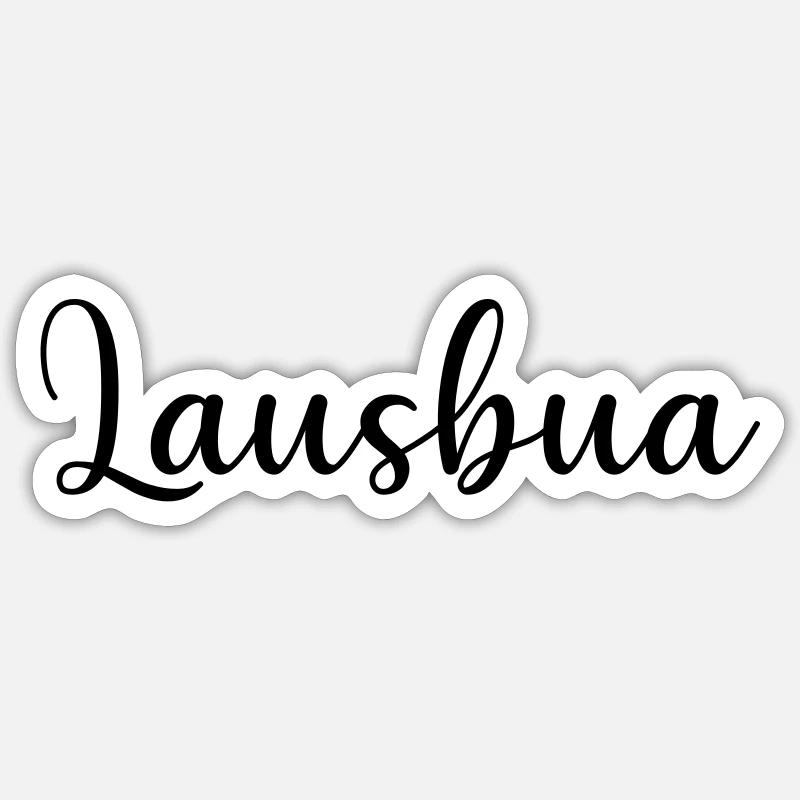 Lausbua - Sticker size S (10 x 10 cm) - white matte