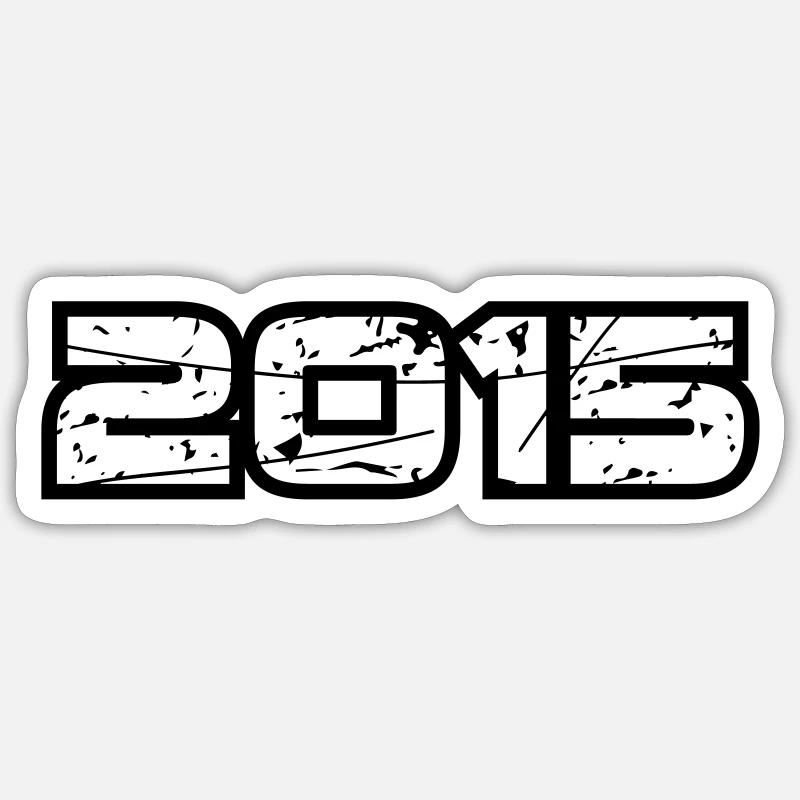 2015 - Sticker taille S (10 x 10 cm) - blanc mat