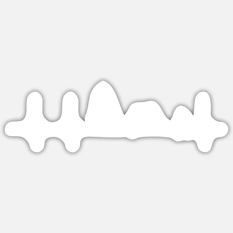Camping - Sticker Größe S (10 x 10 cm) - Mattweiß