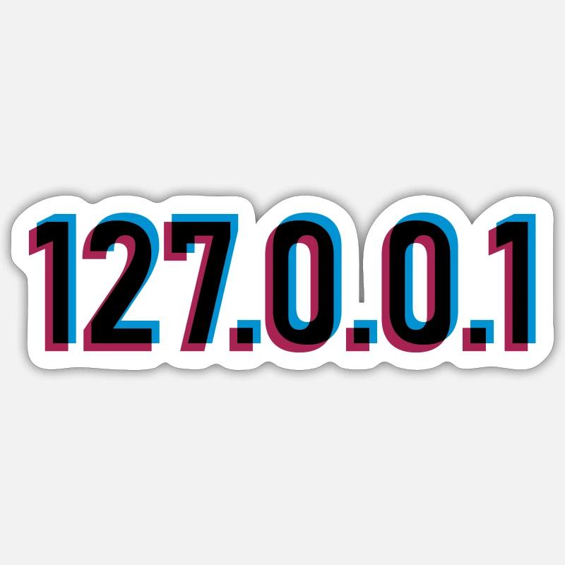 3D effect 127 - Sticker size S (10 x 10 cm) - white matte