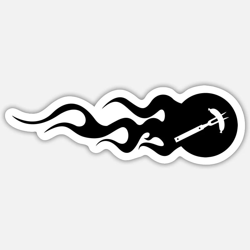 BBQ - Barbecue Sticker size S (10 x 10 cm)