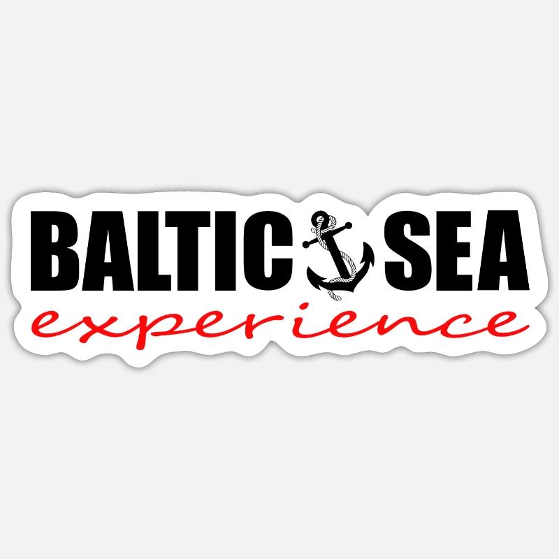 BALTIC SEA EXPERIENCE Logo - Sticker size S (10 x 10 cm) - white matte