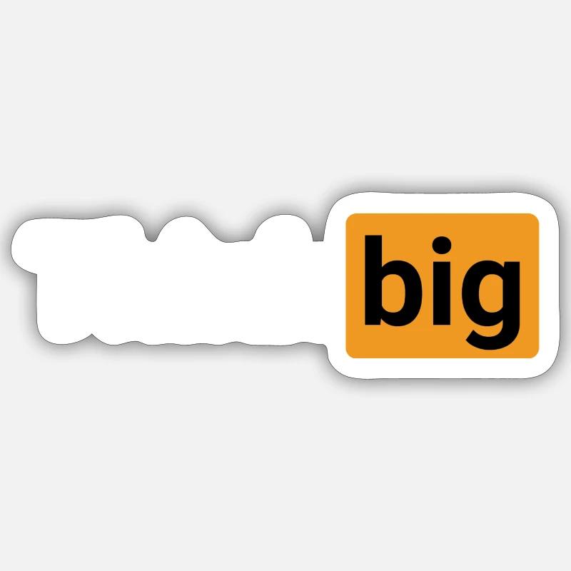 Think big (white) - Sticker taille S (10 x 10 cm) - blanc mat