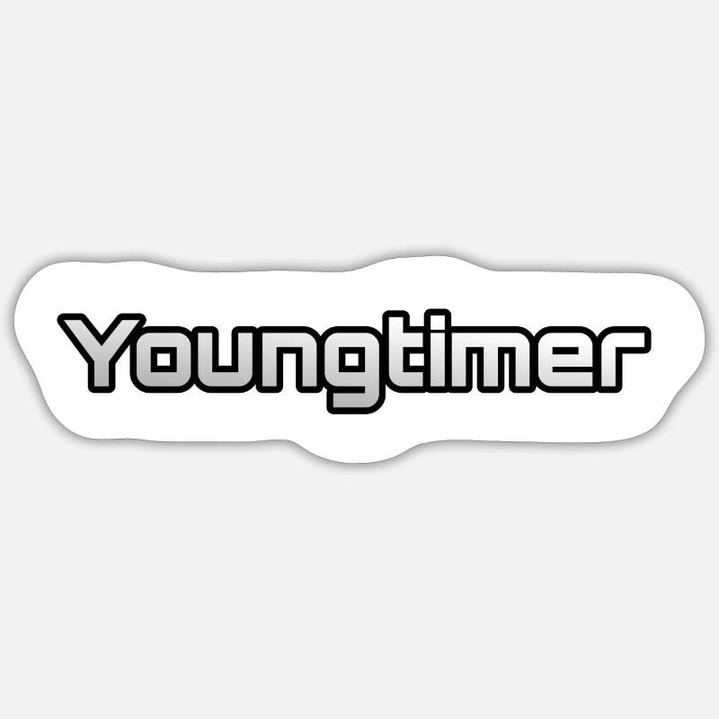 Youngtimer - Ton année de construction Sticker taille S (10 x 10 cm)