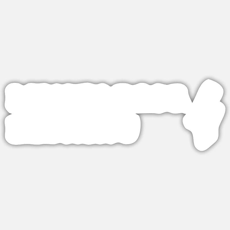 Câblage mortel - Sticker taille S (10 x 10 cm) - blanc mat