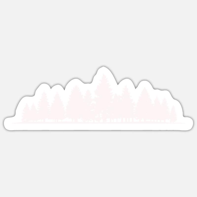 Forest Silhouette Trees Sticker size S (10 x 10 cm)