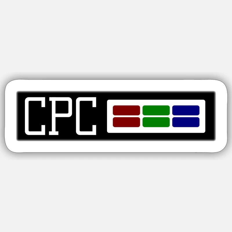 Barres de couleur CPC - Sticker taille S (10 x 10 cm) - blanc mat