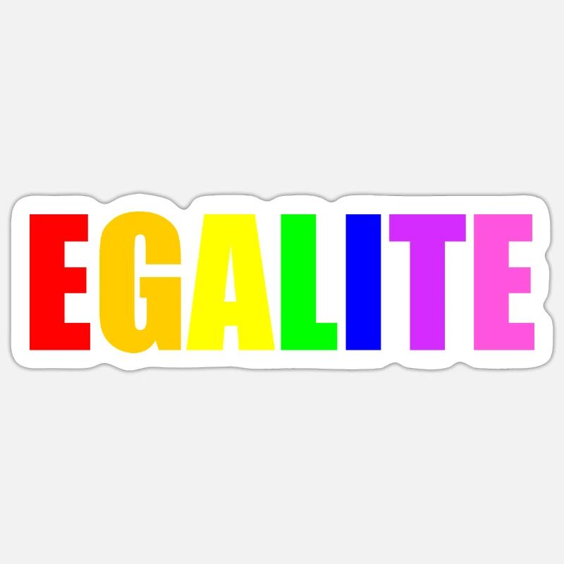 Egalité Sticker taille S (10 x 10 cm)