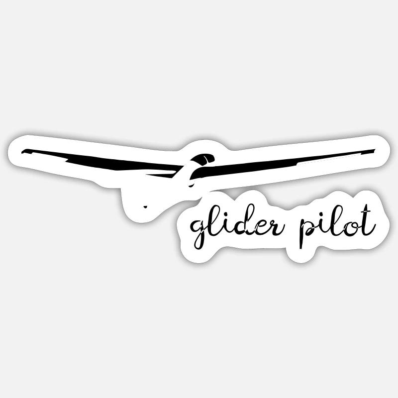 89 Glider Glider Glider Pilot Sticker size S (10 x 10 cm)