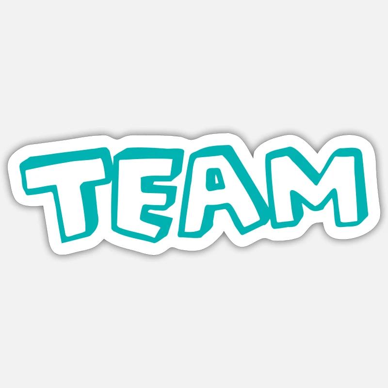 team - Sticker size S (10 x 10 cm) - white matte