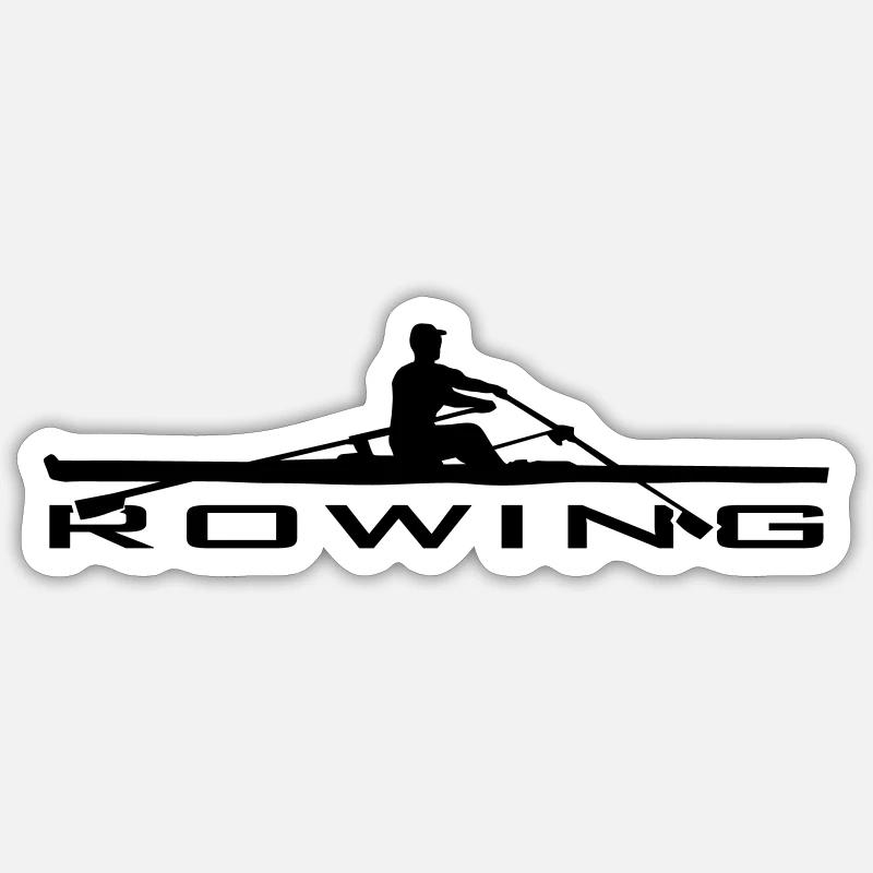 Rowing, One, Rower Sticker size S (10 x 10 cm)