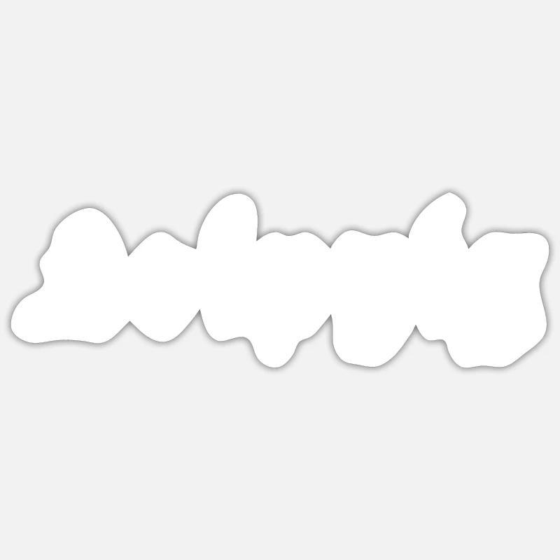 Leipzig - Sticker taille S (10 x 10 cm) - blanc mat