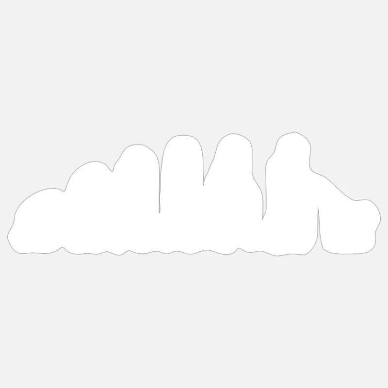 Mops Evolution Pug Hundebesitzer Sticker Größe S (10 x 10 cm)