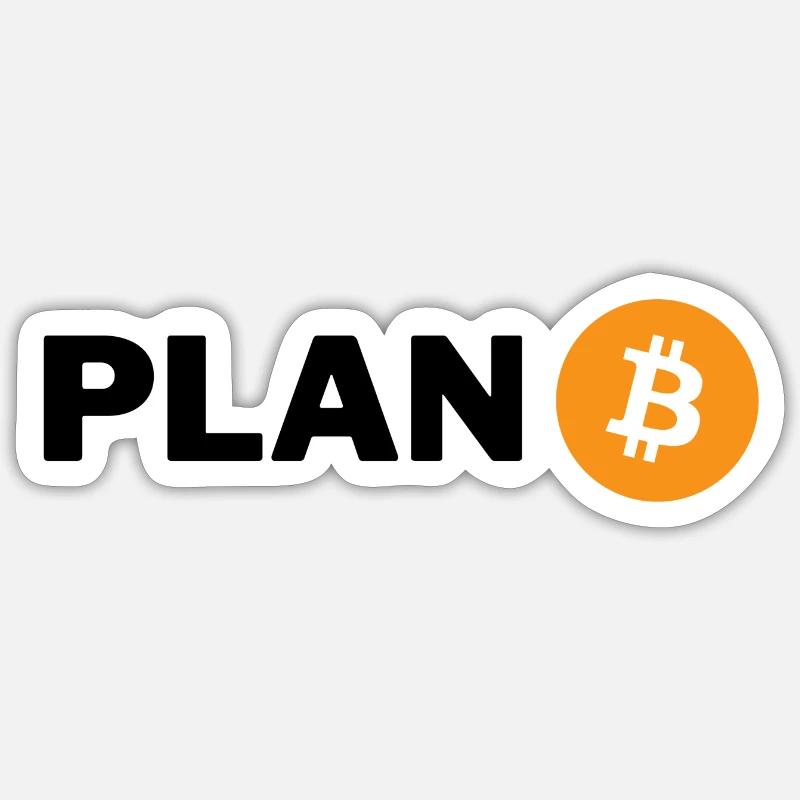 PLAN B Sticker Größe S (10 x 10 cm)