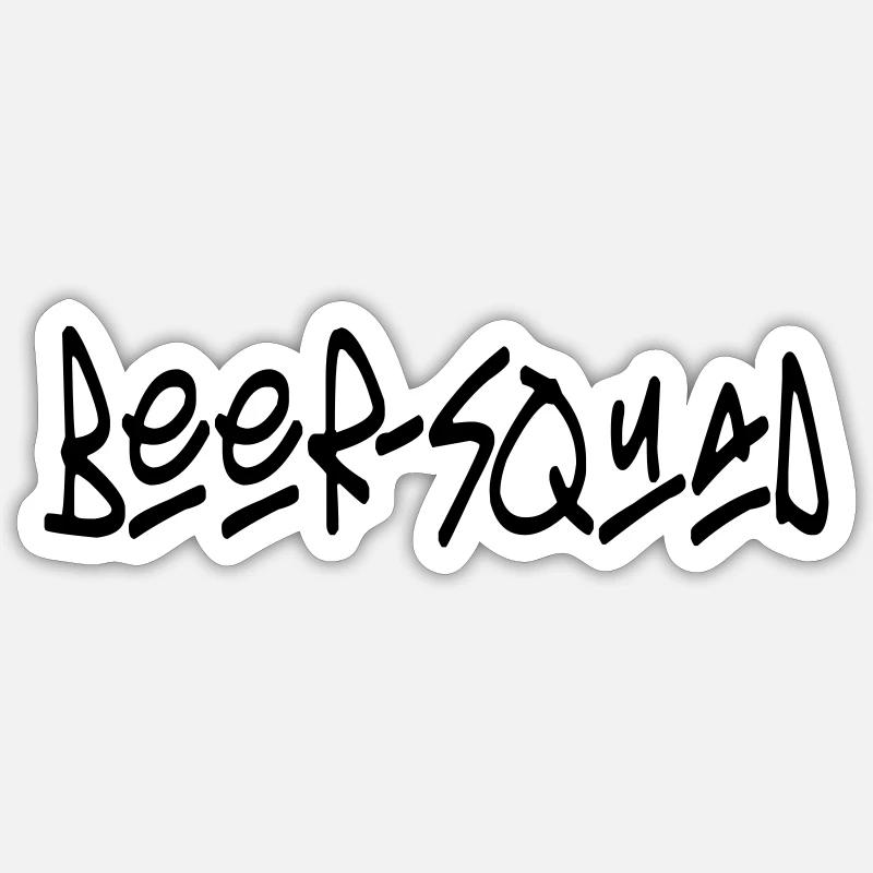 beer-squad Sticker Größe S (10 x 10 cm)