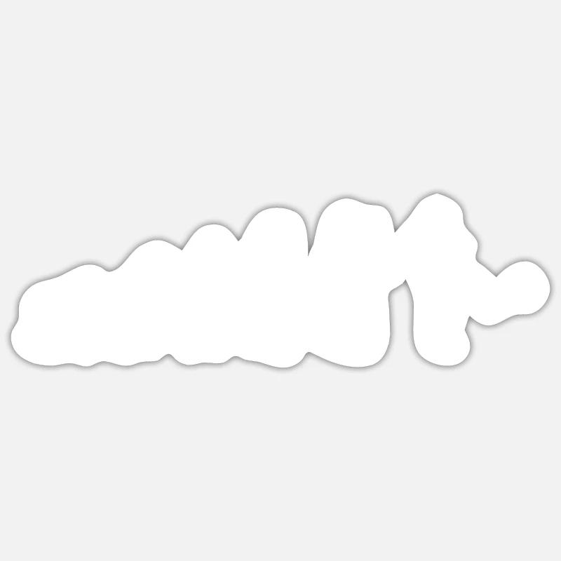 évolution-football - Sticker taille S (10 x 10 cm) - blanc mat