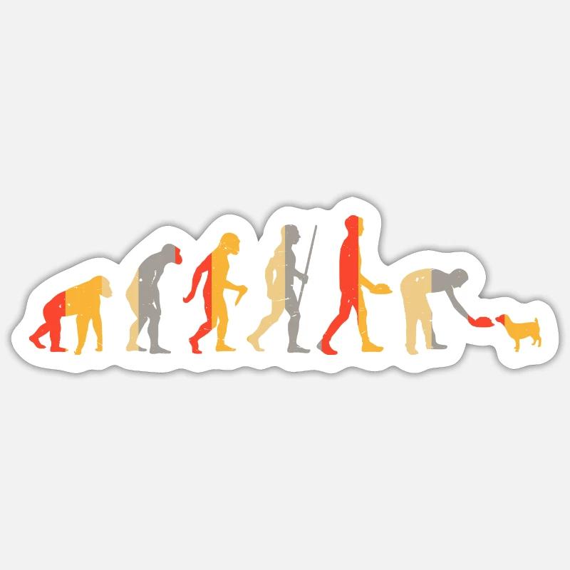 Evolution Dog Owners Sticker size S (10 x 10 cm)