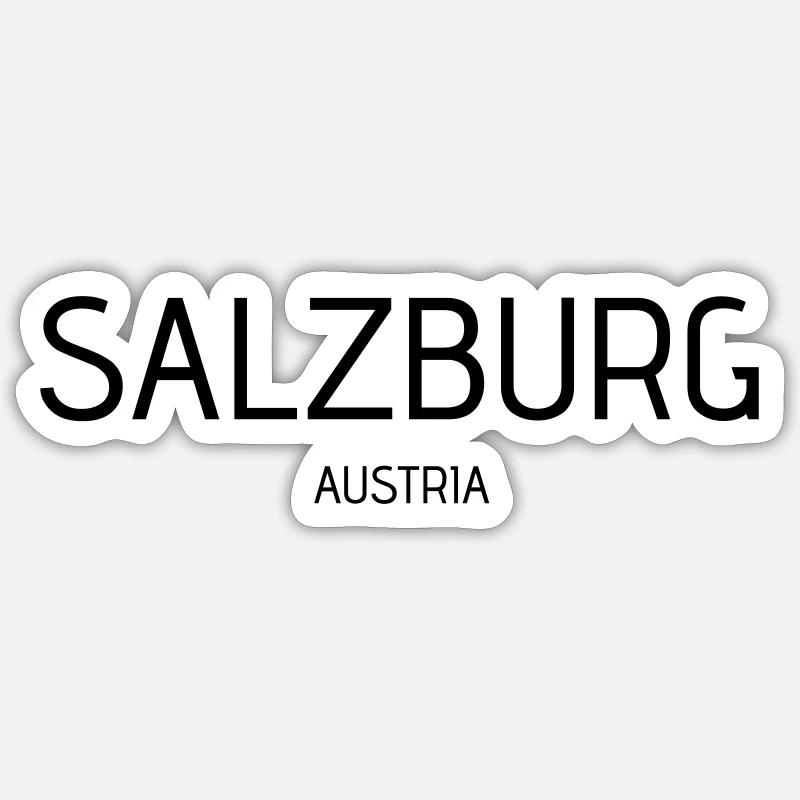 SALISBURGO - Sticker formato S (10 x 10 cm) - bianco opaco