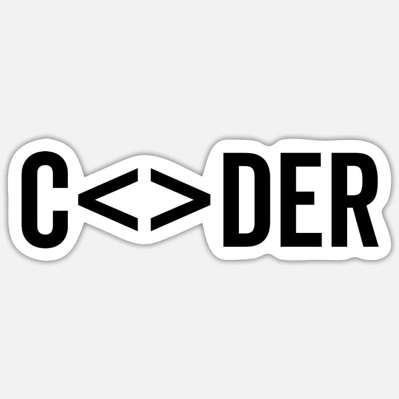 Coder Sticker size S (10 x 10 cm)