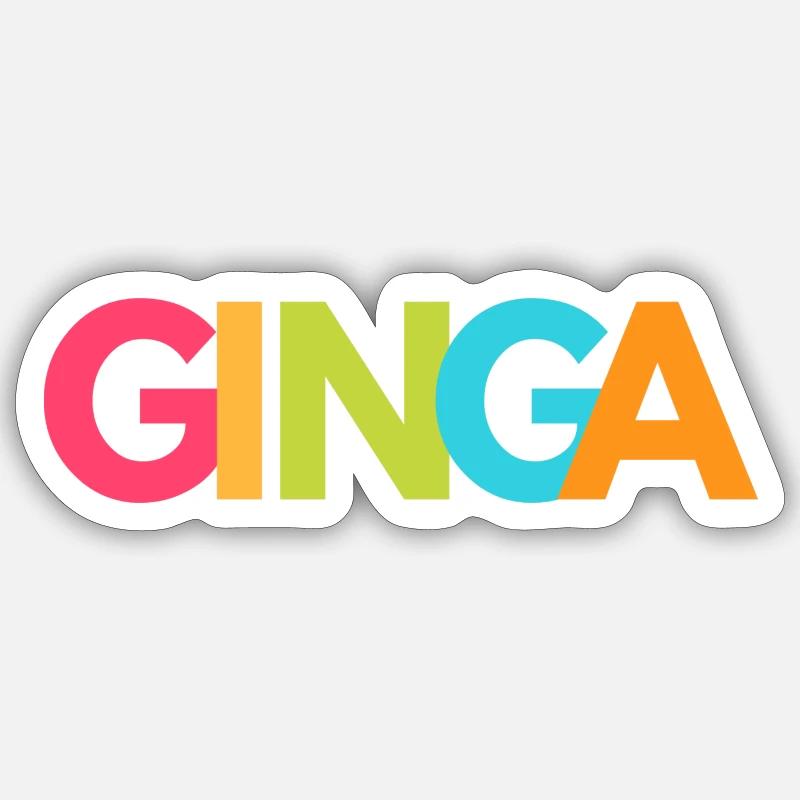 Ginga Capoeira - Sticker Größe S (10 x 10 cm) - Mattweiß