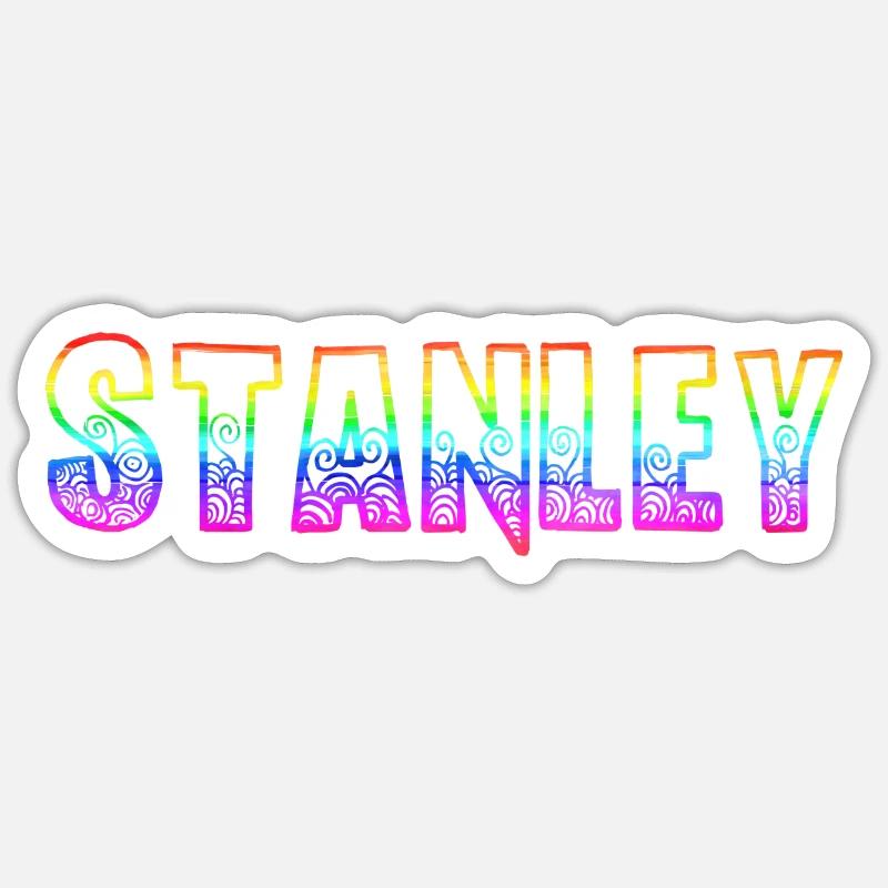 stanley rs regenbogen Sticker Größe S (10 x 10 cm)