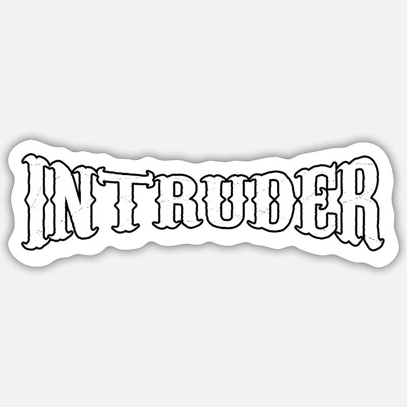 intruder hacker eindringling clan sticker computer Sticker Größe S (10 x 10 cm)