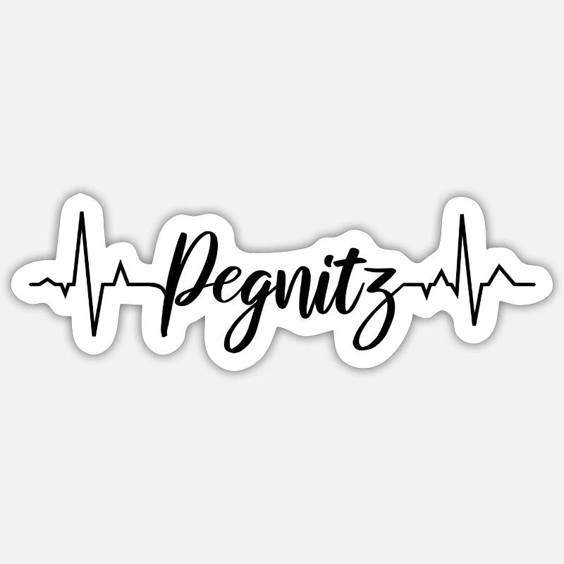 ECG Pegnitz - Sticker taille S (10 x 10 cm) - blanc mat