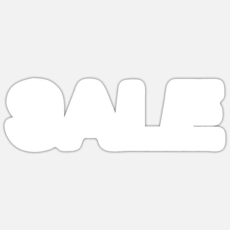 Vente - Sticker taille S (10 x 10 cm) - blanc mat