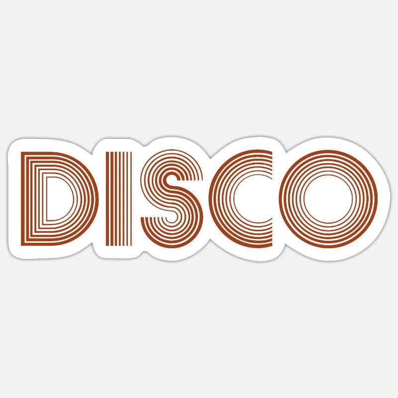 DISCO Dancing Disco Ball - Sticker size S (10 x 10 cm) - white matte