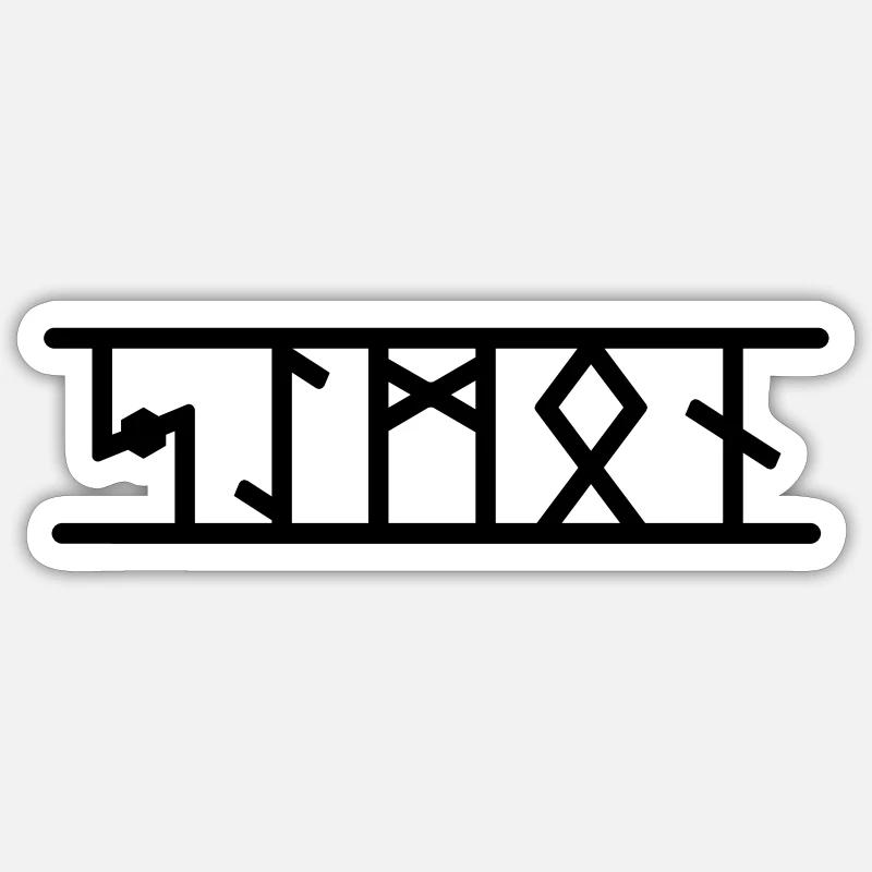 Simon - Sticker taille S (10 x 10 cm) - blanc mat