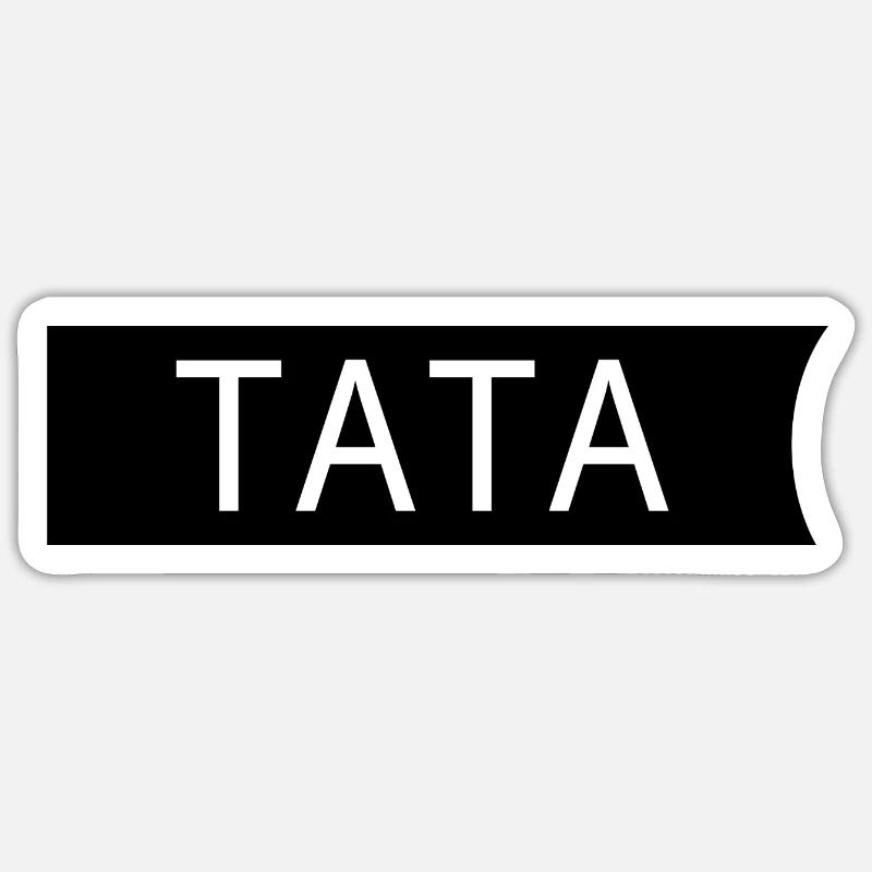 papa - Sticker taille S (10 x 10 cm) - blanc mat