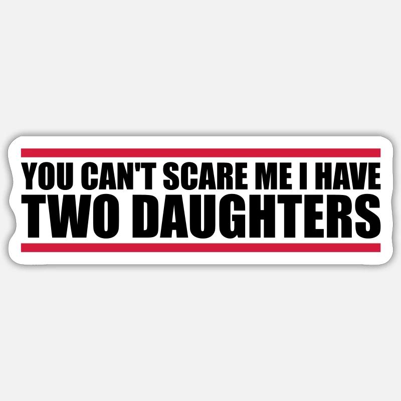 I have two daughters - Sticker size S (10 x 10 cm) - white matte
