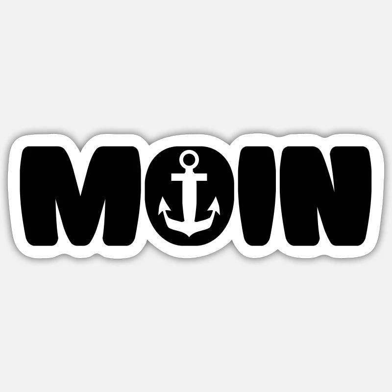 MOIN schwarz Sticker Größe S (10 x 10 cm)